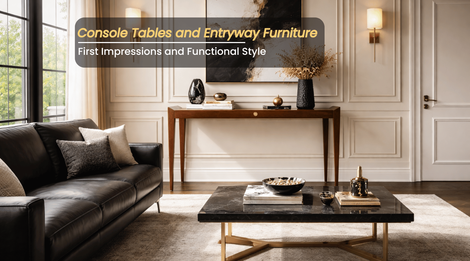 Console Tables and Entryway Furniture: First Impressions and Functional Style