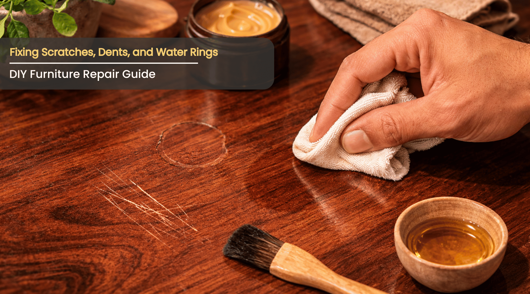 Fixing Scratches, Dents, and Water Rings: DIY Furniture Repair Guide