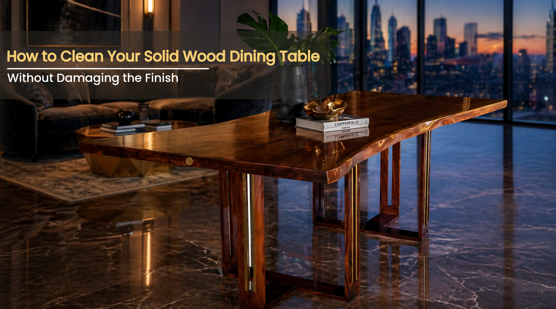 How to Clean Your Solid Wood Dining Table Without Damaging the Finish