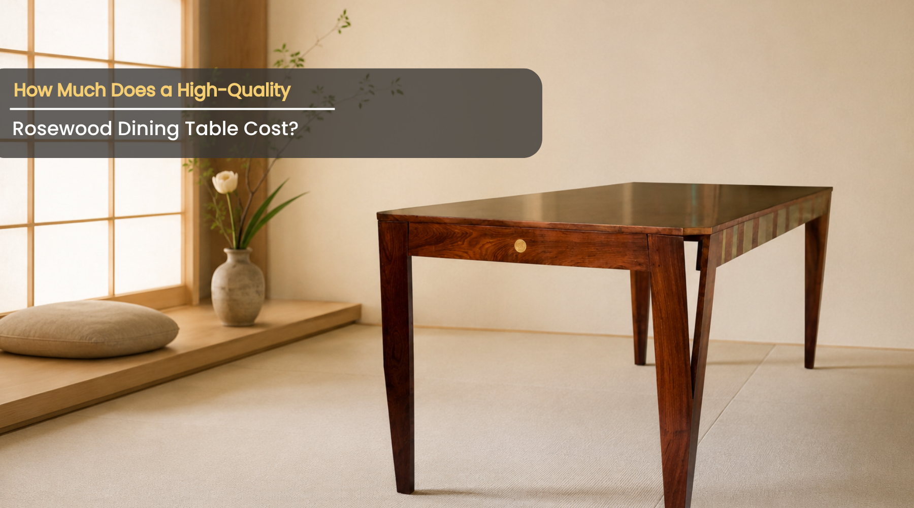 How Much Does a High-Quality Rosewood Dining Table Cost?