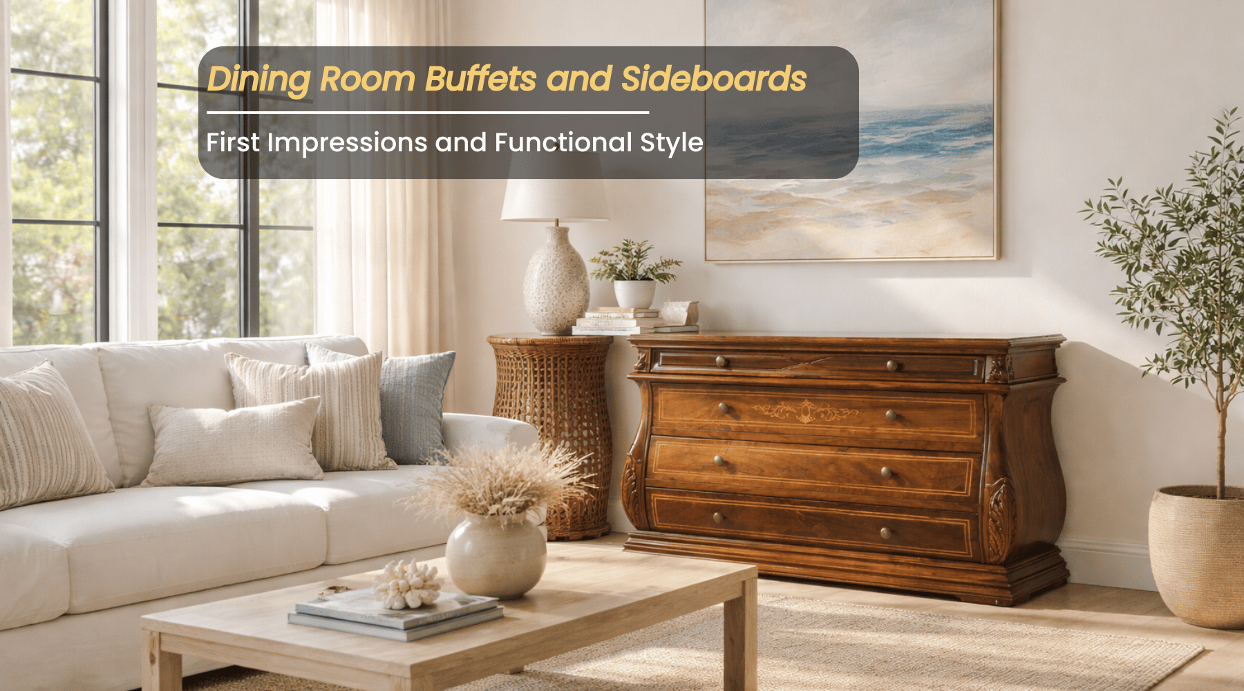 Dining Room Buffets and Sideboards: First Impressions and Functional Style