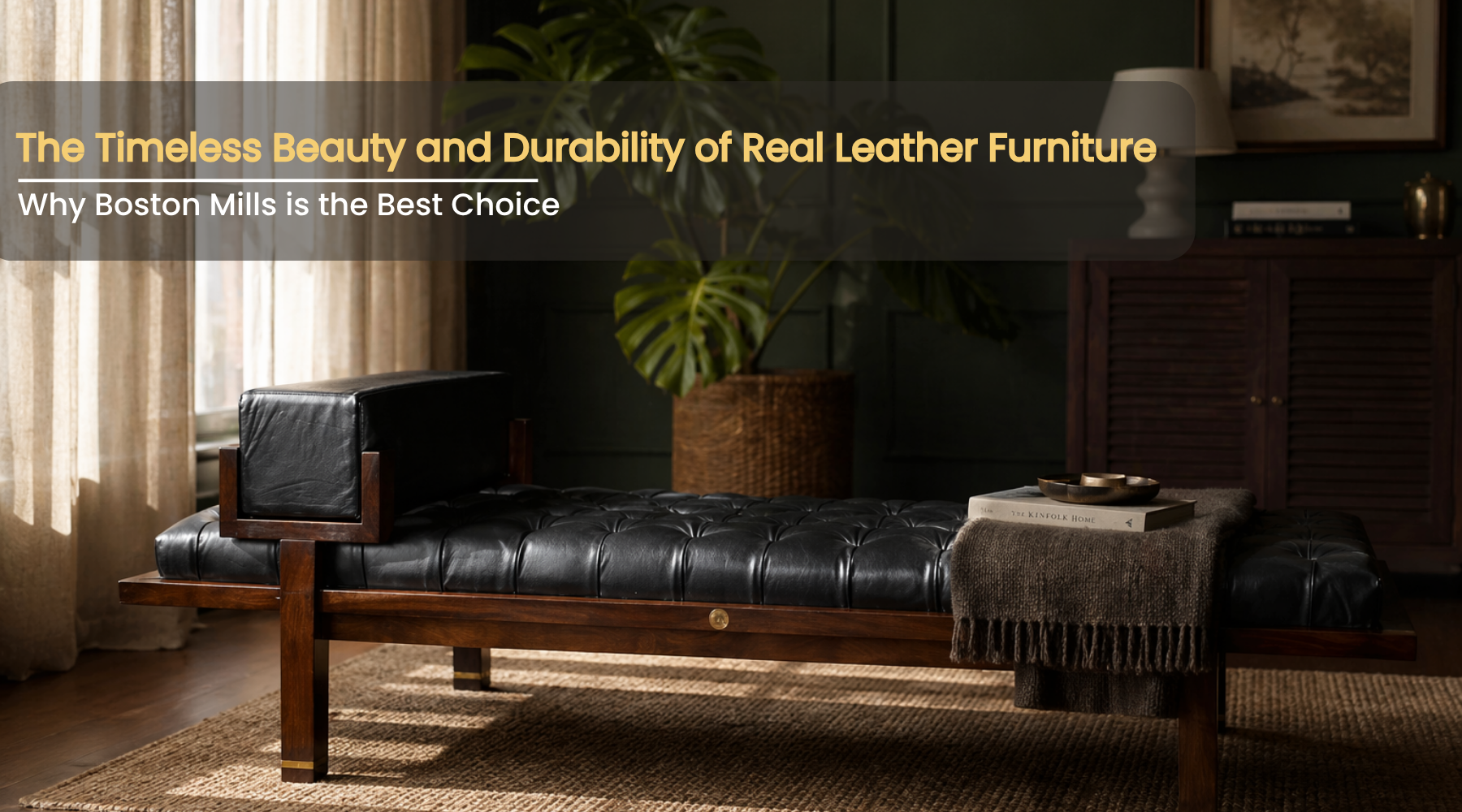 The Timeless Beauty and Durability of Real Leather Furniture - Why Boston Mills is the Best Choice