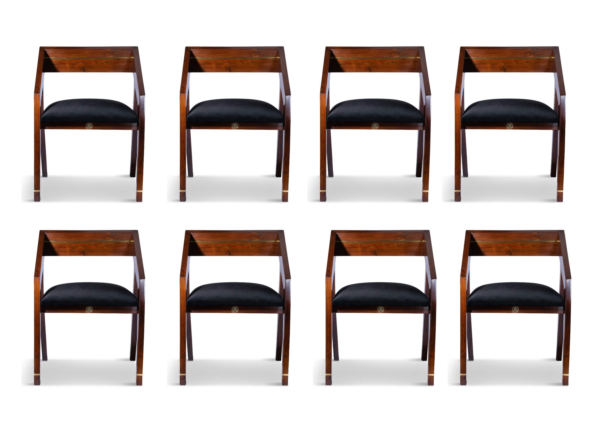 WAZN - Handmade Solid Wood Dining Chair - SET OF 8