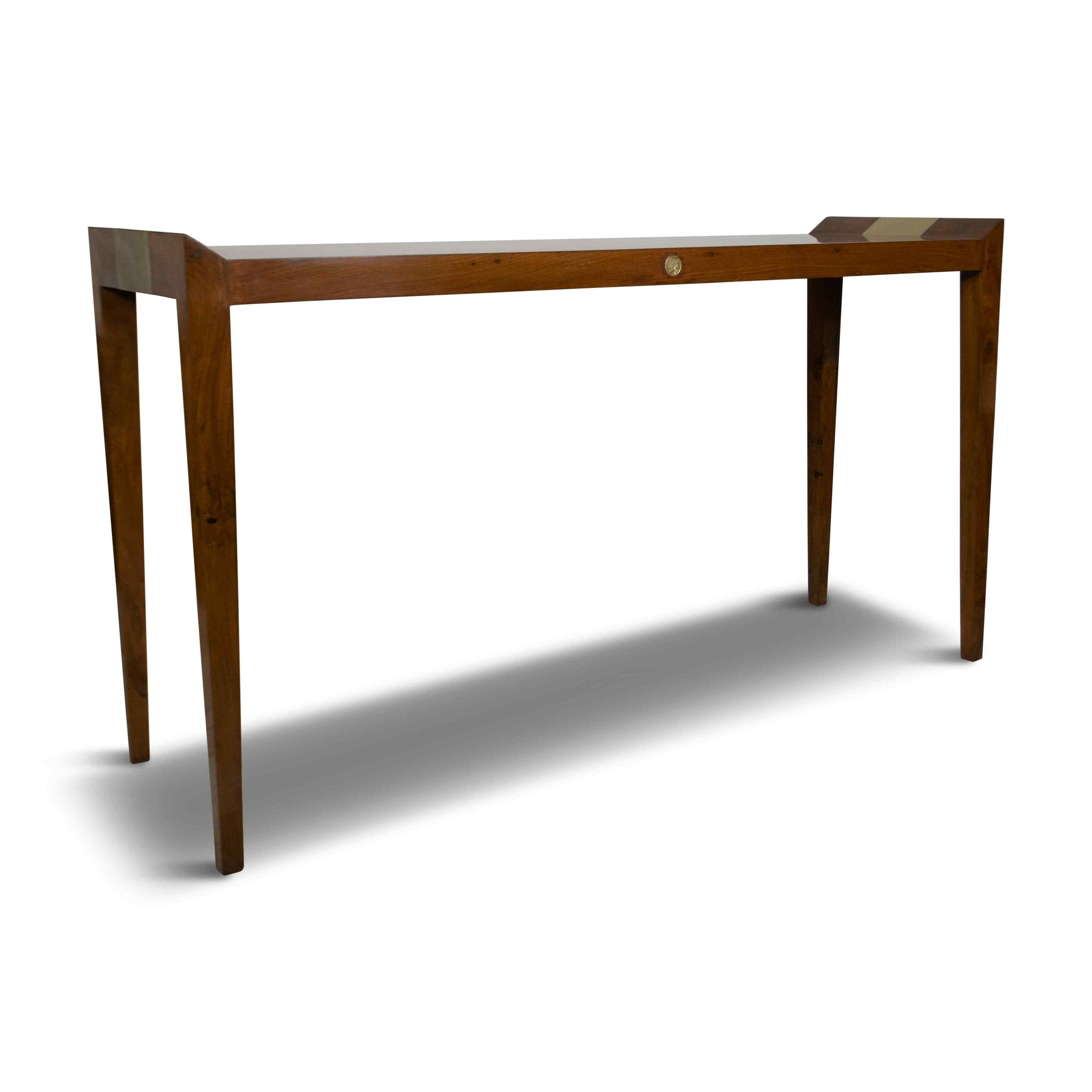 KRAZ handmade solid wood console table in modern minimalist style for entryway