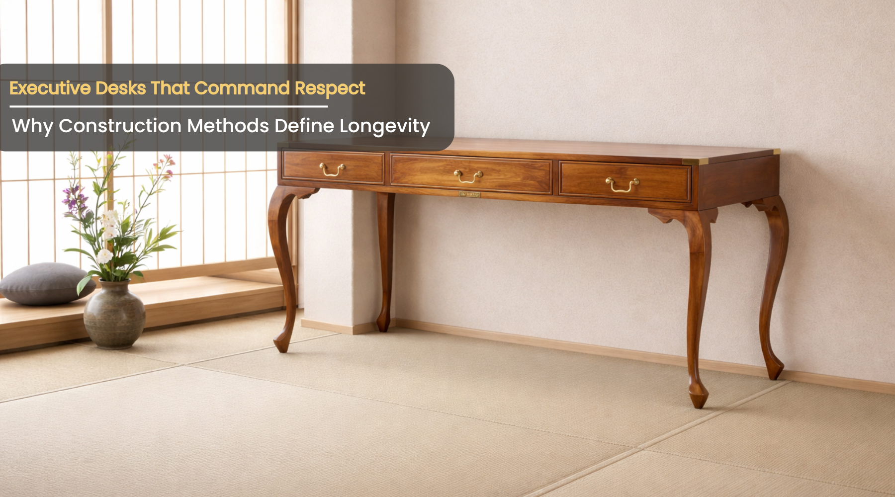 Executive Desks That Command Respect: Choosing Solid Wood for Professional Success