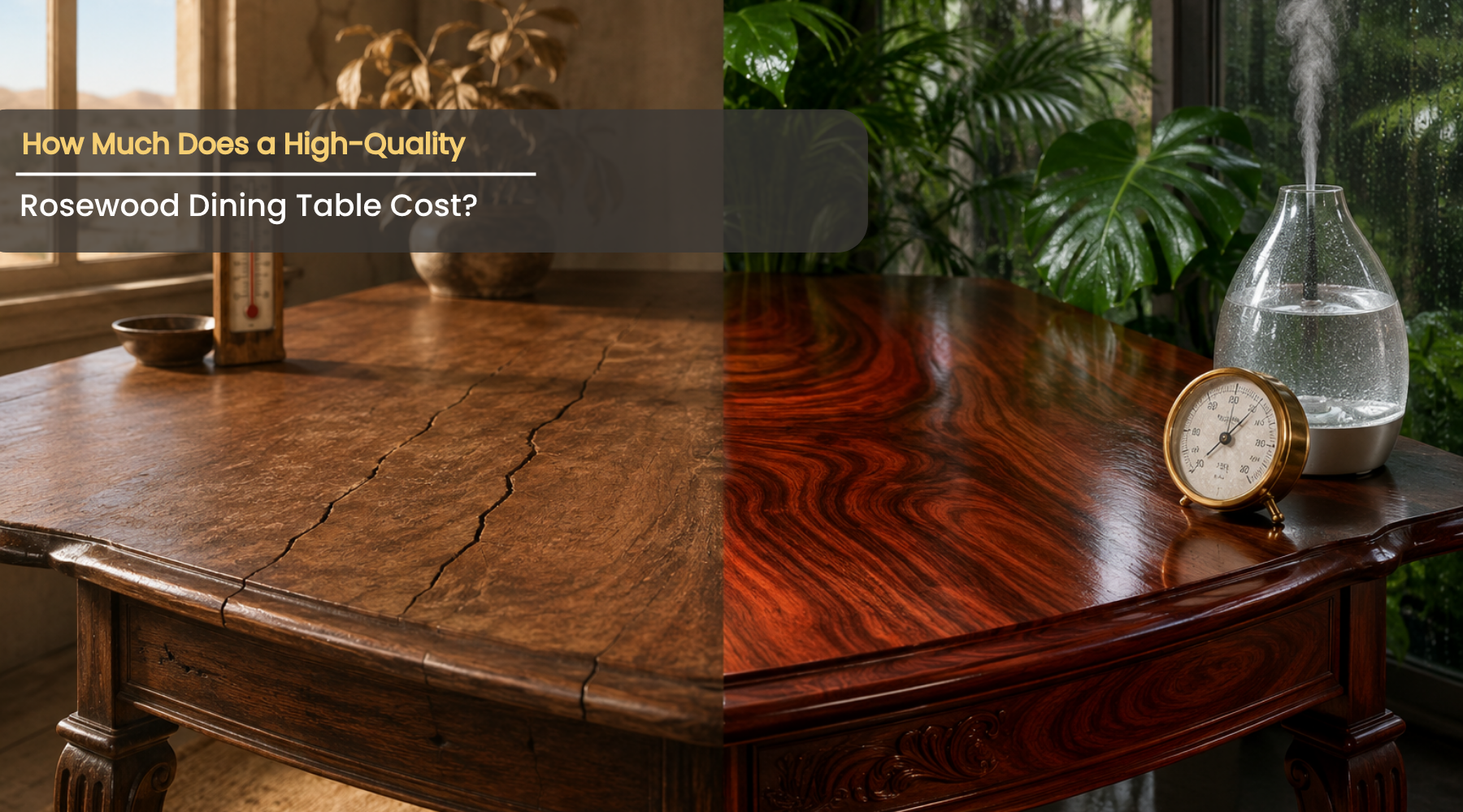 Humidity, Cracks & Climate: Protecting Rosewood in Dry vs. Humid Homes