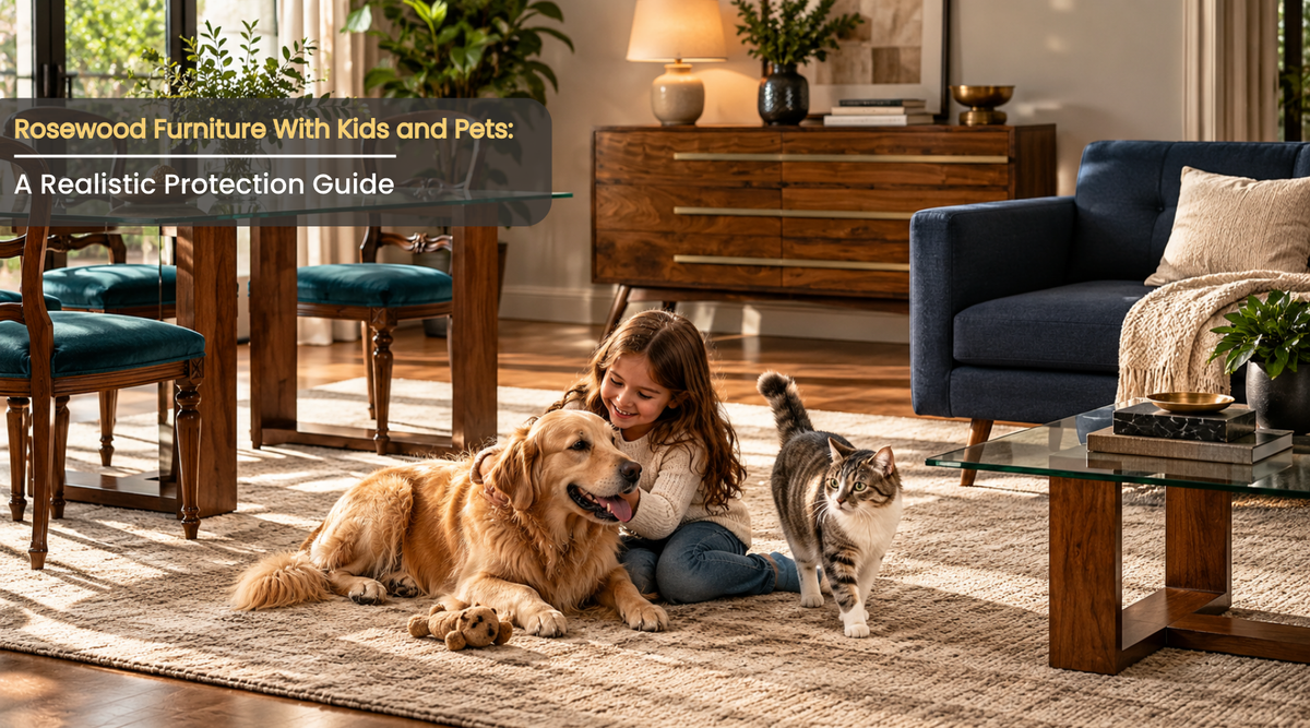Rosewood Furniture With Kids and Pets A Realistic Protection Guide