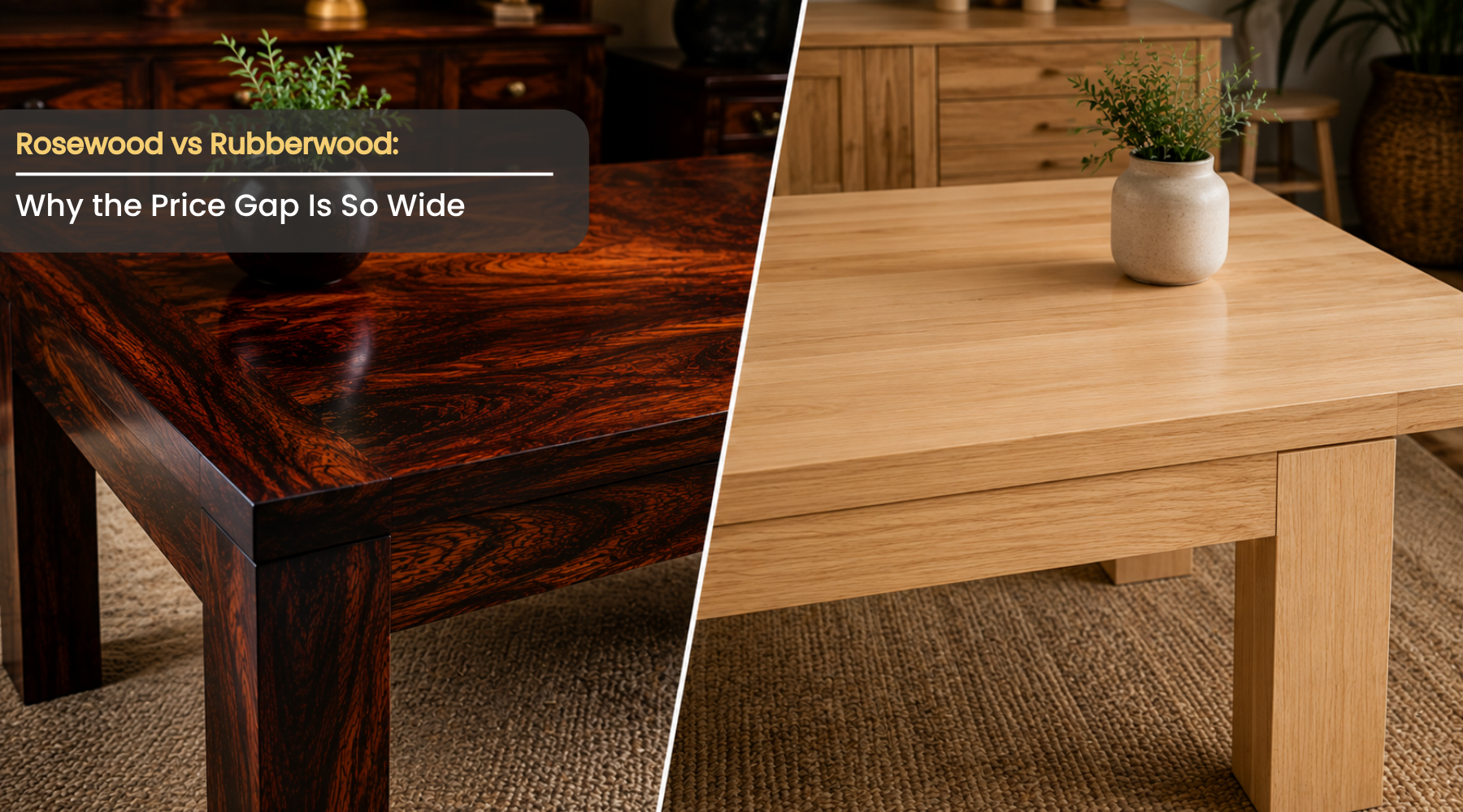 Rosewood vs Rubberwood: Why the Price Gap Is So Wide