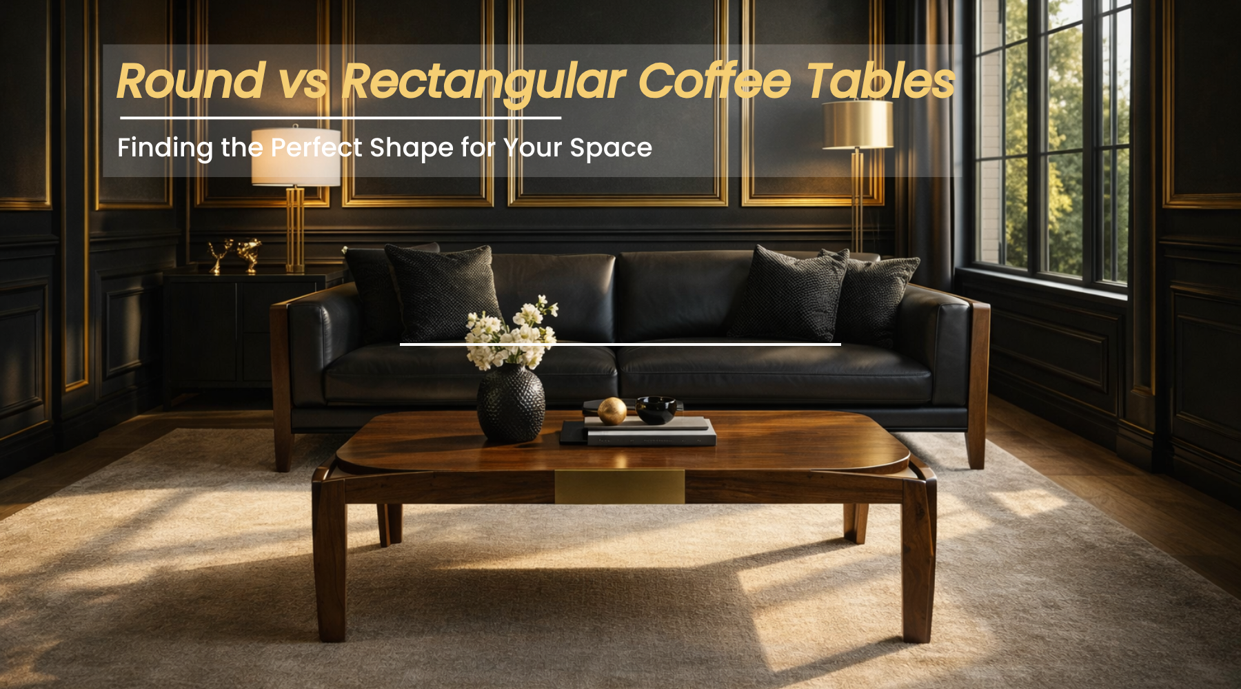 Round vs Rectangular Coffee Tables: Finding the Perfect Shape for Your Space