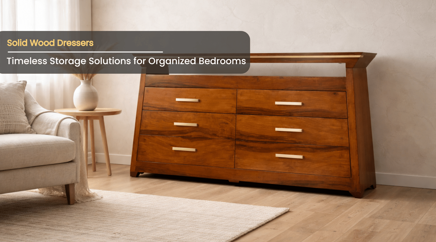 Solid Wood Dressers: Timeless Storage Solutions for Organized Bedrooms